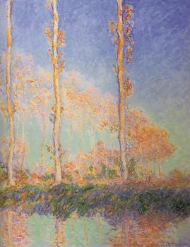 Claude Oscar Monet : Les Peupliers, trois arbres roses, automne, Translated title: Poplars